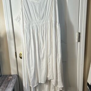 Ashro White lined SunDress Sz 22